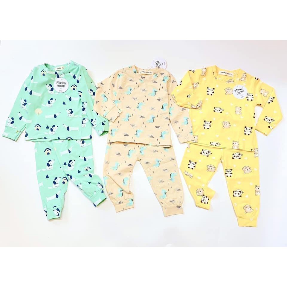 Bộ Thu Đông Cho Bé  Bộ Minky Mom RAINBOW Dài Tay Cho Bé Trai Bé Gái  Chất Cao Cấp Co Giãn Thấm Hút Mồ Hôi Tốt