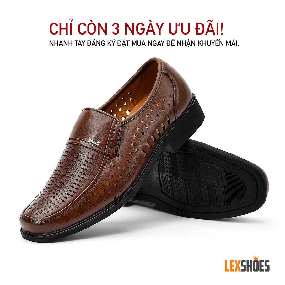 GIÀY DA BÒ THẬT DÀNH CHO NAM MÃ SỐ LEX63