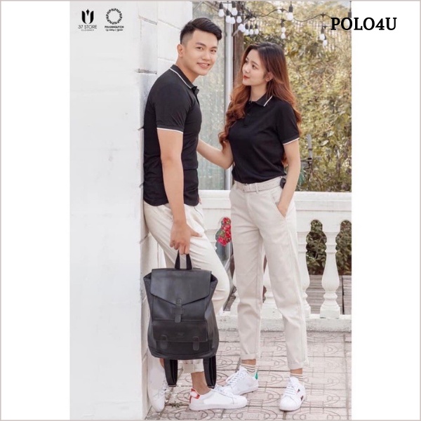 Áo Polo nam nữ cổ bẻ vải cá sấu Cotton xuất xịn, chuẩn form,sang trọng- lịch lãm POLO4U | BigBuy360 - bigbuy360.vn