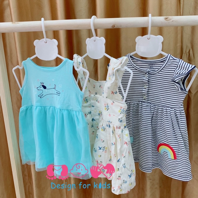 (Size 3-6m) Body đùi / Body chip váy / Jumpsuit / Váy hàng xuất dư các hãng cho bé gái