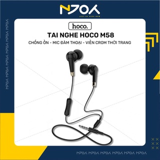 Tai Nghe Hoco M58 Chân Cắm 3.5mm Chống Ồn Viền Gold Hỗ Trợ Mic Đàm Thoại Cho Ip Samsung Huawei Oppo Huawei Njoyshop