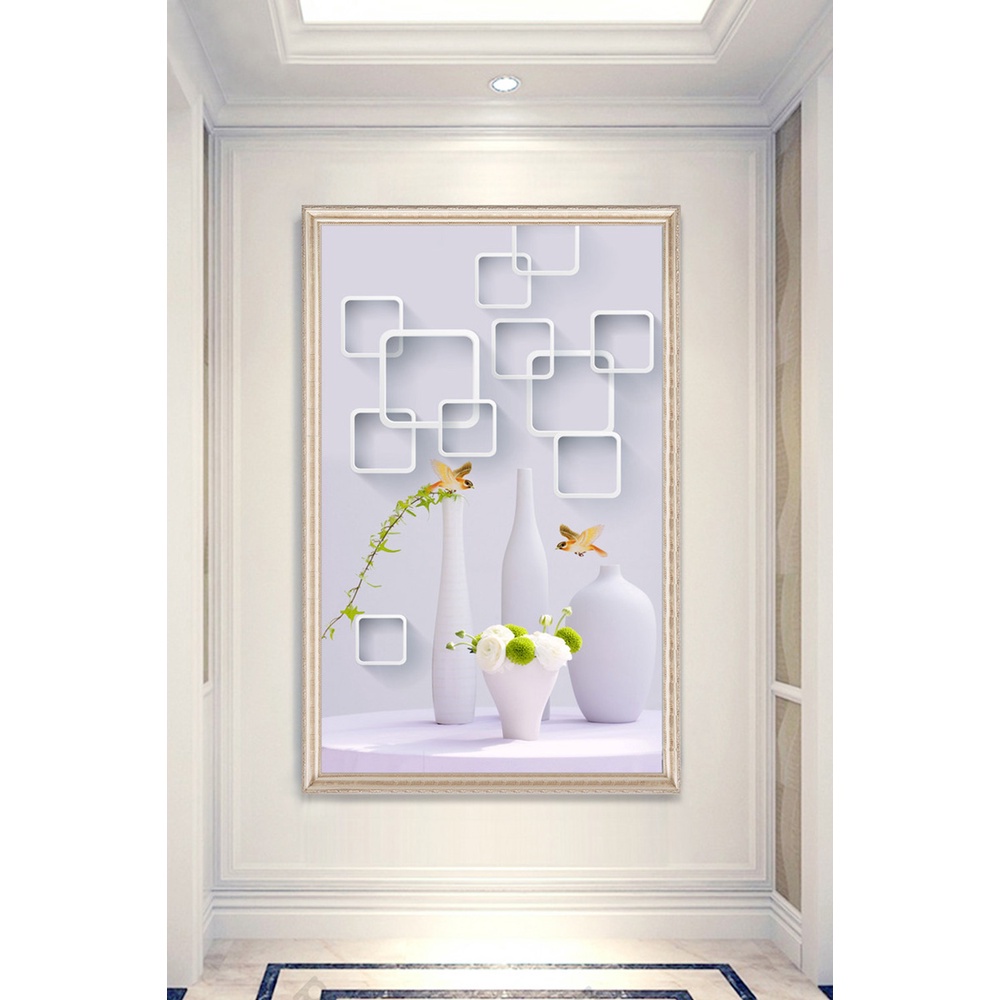 In hình ép gỗ Laminate TRANH HÀNH LANG HIỆN ĐẠI - Mẫu 67 (50x75, 60x90, 70x110). In ảnh theo yêu cầu