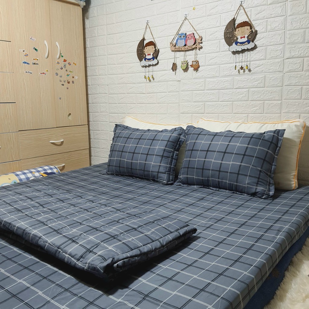 (Xả hàng - Được chọn mẫu) Bộ Ga Gối Poly Cotton loại đẹp bo chun đủ kích thước + có vỏ gối ôm đặt thêm | BigBuy360 - bigbuy360.vn