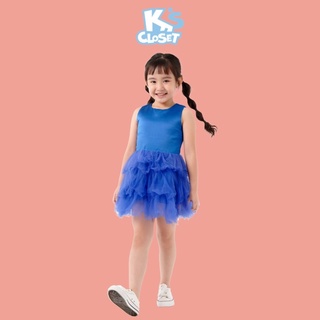 Váy TAFTA Phối Tu Tu Cho Bé Gái K'S CLOSET Màu Xanh Từ 9 - 25kg (3 - 9 tuổi) K328