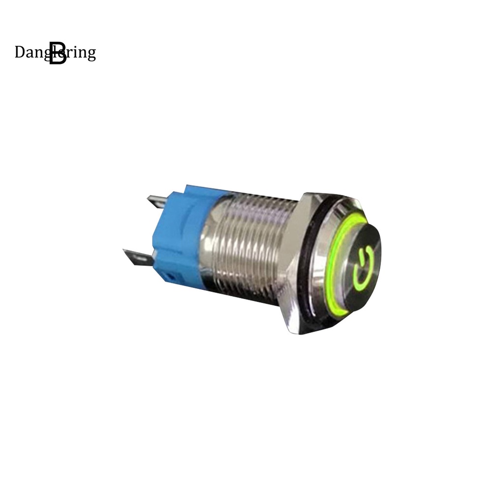 Nút công tắc kim loại 16mm không thấm nước có đèn LED