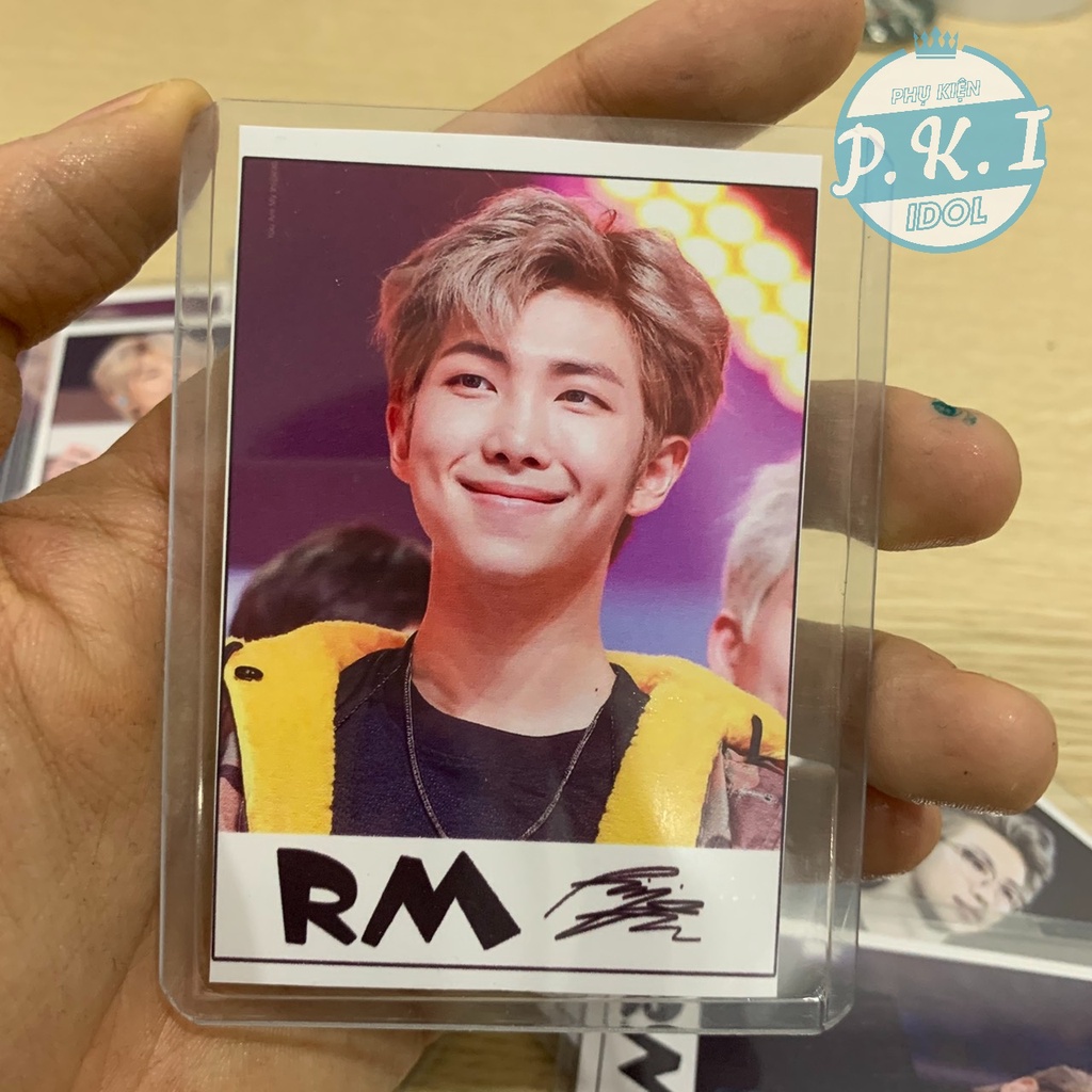 Bộ Combo 9 Lomo Card RM BTS Tặng 9 Toploader Đựng Ảnh