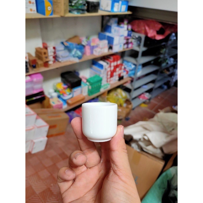 Ly chén uống rượu trắng sứ bát tràng