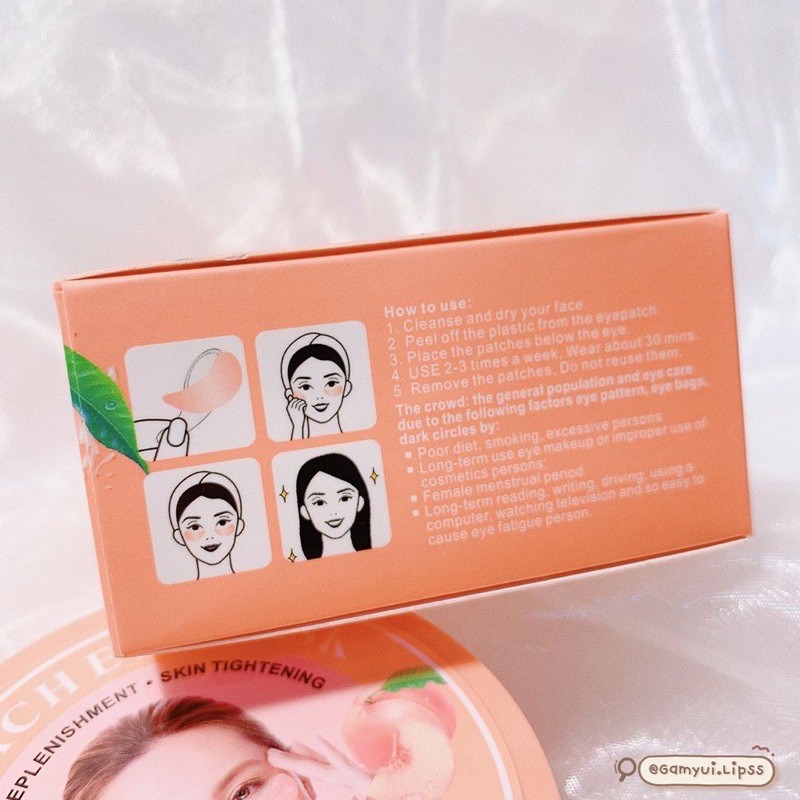 Mặt nạ mắt Kiss beauty 🍑MASK EYE KISS BEAUTY PEACH🍑 | BigBuy360 - bigbuy360.vn