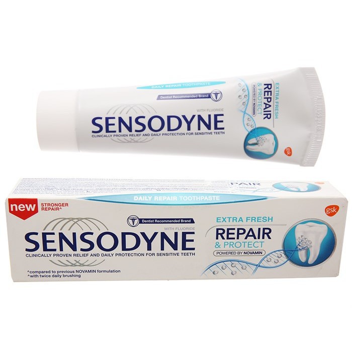 Kem đánh răng Sensodyne Repair & Protect Thái lan - Bảo vệ và phục hồi răng nhạy cảm