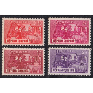 Tem sưu tập Tem Việt Nam Cộng Hòa Chiến dịch thế giới chống nạn đói 1963 ( 4 tem )