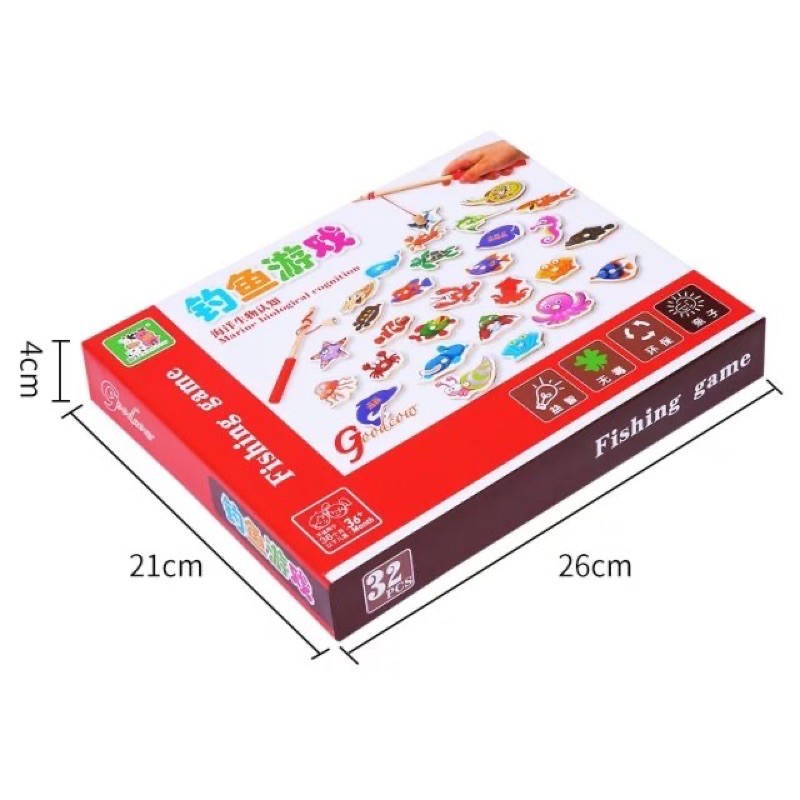 Đồ Chơi Câu Cá Gỗ Cho Bé 34 Chi Tiết