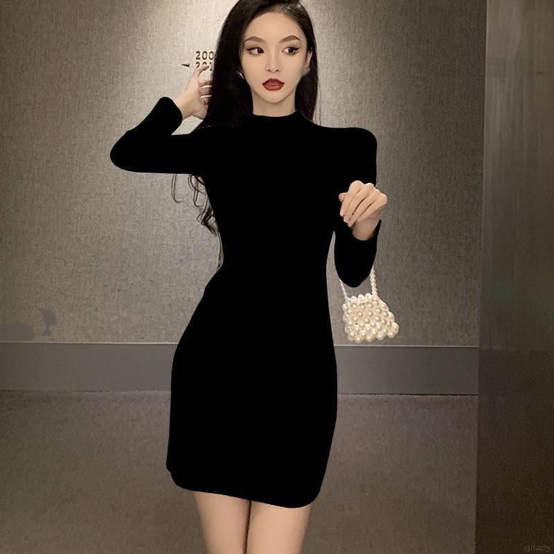 Đầm tay dài cổ lọ họa tiết ngựa vằn gợi cảm cho nữ