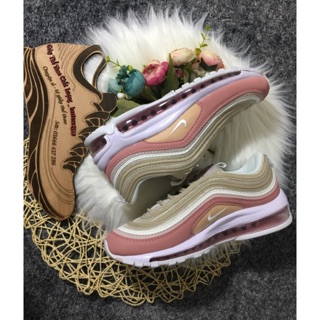 [video thật,tặng móc khoá ] AIR MAX 97 hồng phát quang