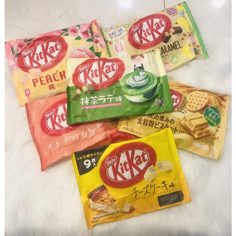 [HÀNG NHẬT] Socola Kitkat đủ vị gói 10-14 thanh.