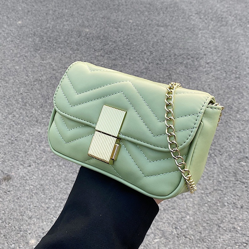 Túi Đeo Chéo Hình Vuông Nhỏ Thêu Họa Tiết Dây Xích Chất Lượng Cao Hàng Mới Phong Cách Hàn Quốc Thời Trang Mùa Hè Cho Nữ 2022