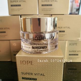 [Bill Hàn] Kem dưỡng da chống lão hoá IOPE SUPER VITAL CREAM RICH 14ml
