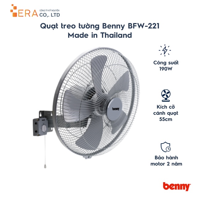 Quạt treo tường công nghiệp Benny BFW-221