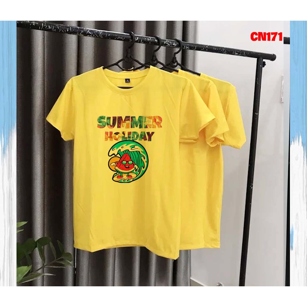 áo thun đồng phục đẹp Summer holiday dưa hấu -- [Giá niêm yết là giá của 1 áo]