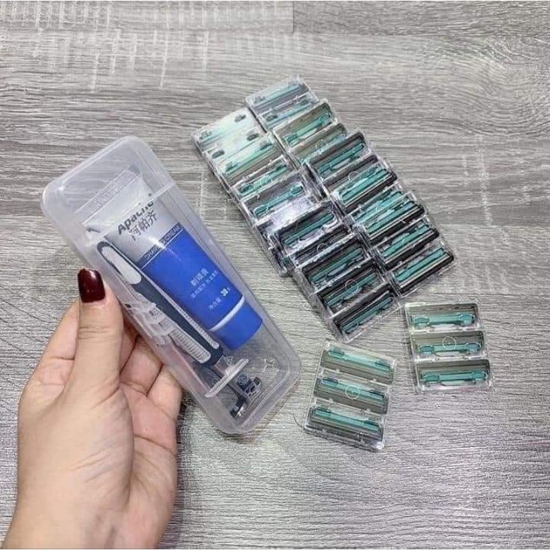 Sét dao cạo râu kèm36 lưỡi dao thay thế