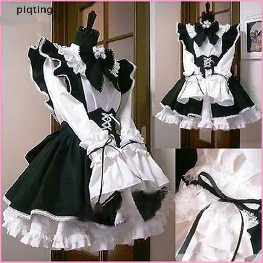 Piqt Women Maid Outfit Anime Dress Apron Dress Lolita Dress Men Cafe Costume Cosplay . | BigBuy360 - bigbuy360.vn