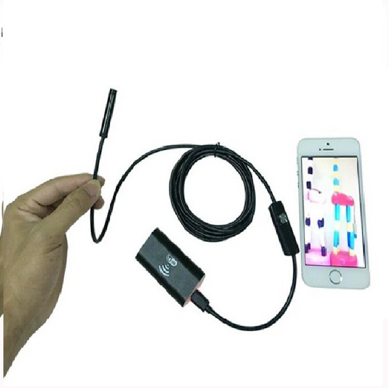 Camera nội soi dây cáp cứng định hình dài 1m phát Wifi chuẩn HD720p