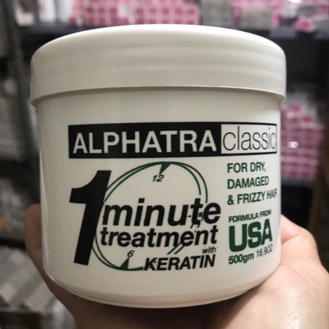 (Chính hãng)Kem hấp ủ 1 phút One Minute Treatment Alphatra ( Usa) 500ml