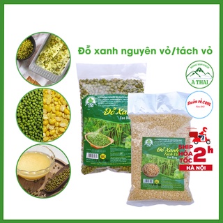 Đậu xanh nguyên vỏ/ tách vỏ ( 500G ) organic thuần chủng hàng chuẩn - Đỗ xanh loại ngon đặc sản 00012