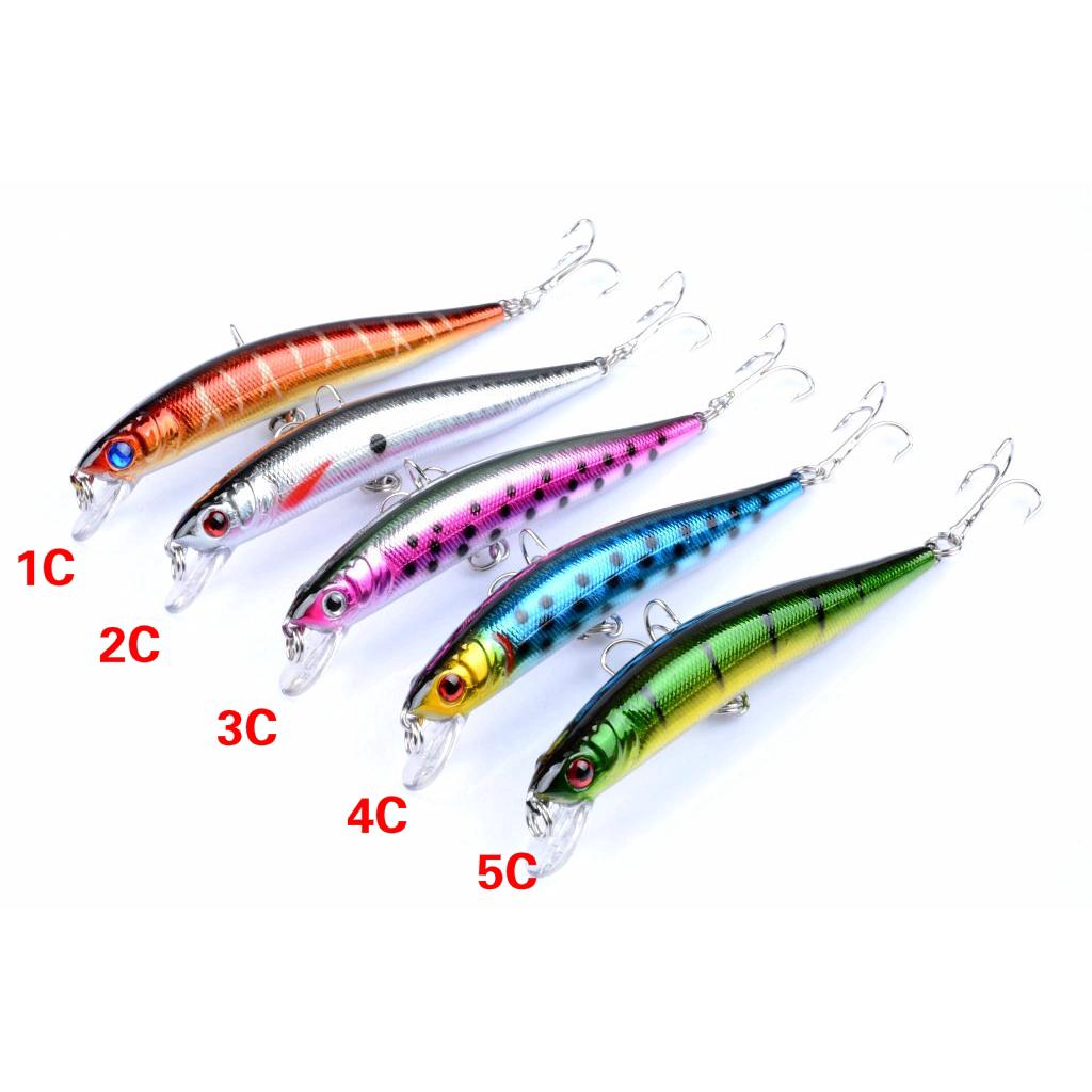 Mồi giả câu cá biển hình cá tuế 97mm 8.6g có gắn lưỡi câu