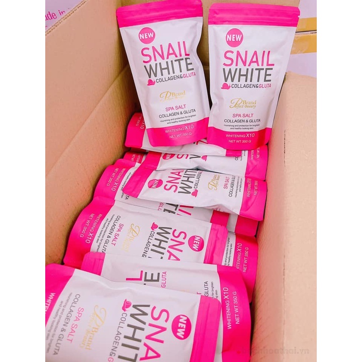 Tẩɏ tế bào chết Snaıl Spa Salt Whitening x10 Thái Lan