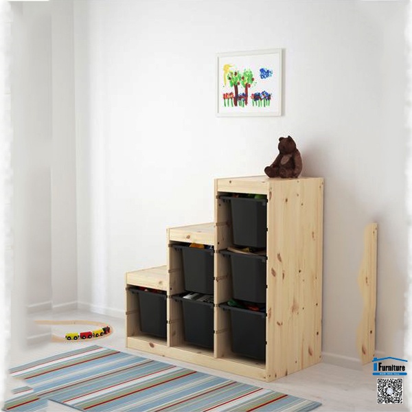 KHUNG BẬC THANG TROFAST IKEA - GỖ