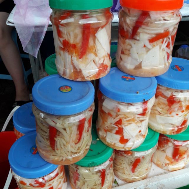 Măng ngâm tỏi ớt chua cay (Măng chua) Loại 1kg