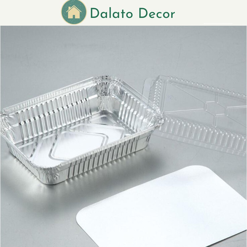 Set 50 hộp nhôm 1000ml đựng thực phẩm có nắp mã HN220-1