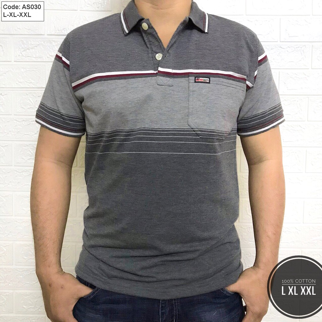 Áo Thun Nam Lớn Tuổi Có Túi BIG SIZE 90KG -Áo Thun Nam Có Túi Trung Niên ( chất liệu 100% cotton mềm mịn)