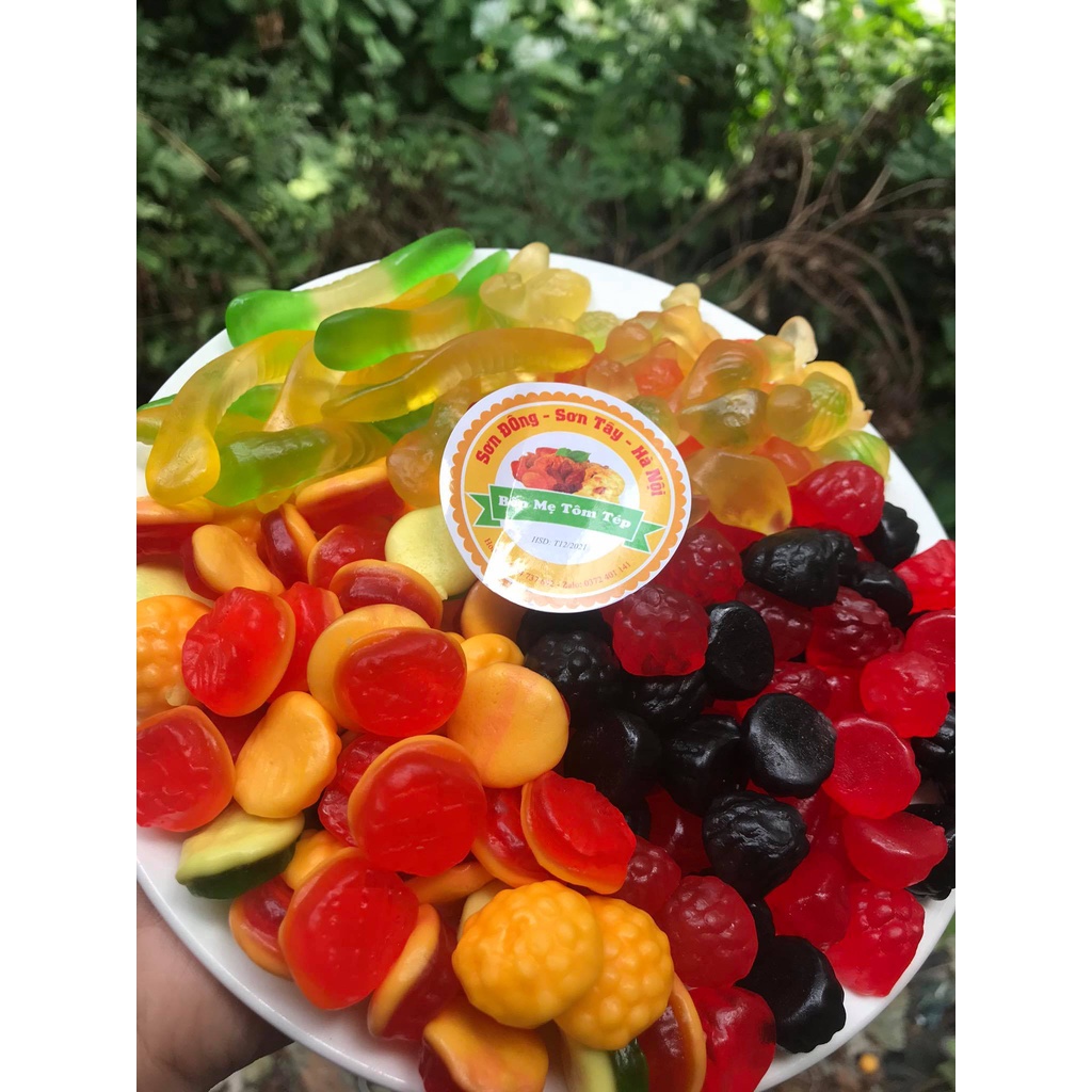 1KG KẸO DẺO CHIP CHIP VIÊN BI TRÁI CÂY SIÊU NGON