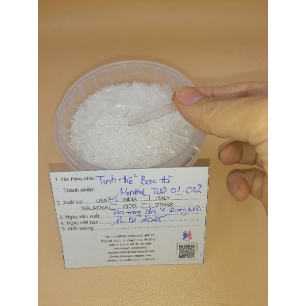 Tinh thể bạc hà 10gr