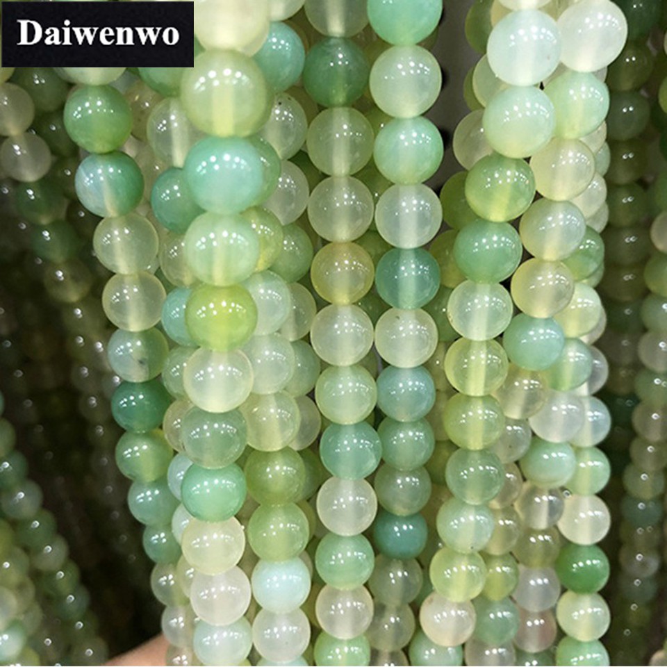 Chuỗi Hạt Đá Mã Não Tròn 4-8mm Tự Làm Trang Sức