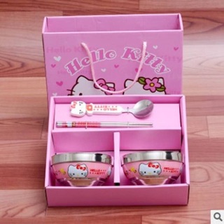 SÉT BÁT ĂN HELLO KITTY – DOREMON – POOH CHO BÉ