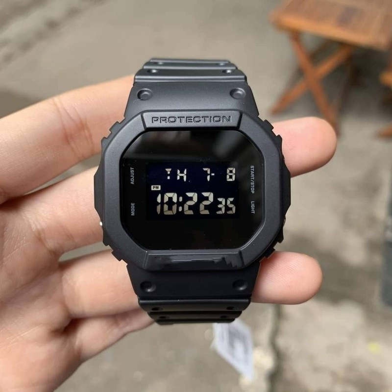 Đồng Hồ Thể Thao Nam G Shock DW 5600 Đen Phong Cách Đơn Giản