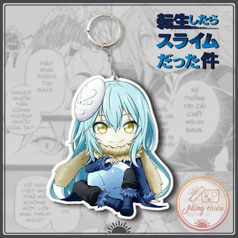 Móc khóa Dày In Sắc Nét 2 Mặt Anime chuyển sinh thành slim - Tensei-shitara Slime datta ken☘️Quà Tặng Nắng Chiều☘️