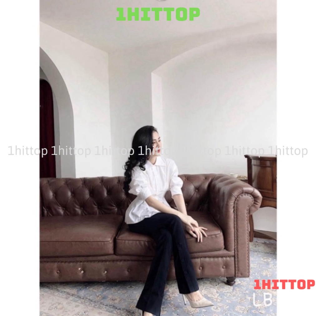 ÁO SƠ MI XIAOZING CHIẾT EO TÔN DÁNG ÁO SƠ MI TRẮNG SANg chảnh kaca 1hittop