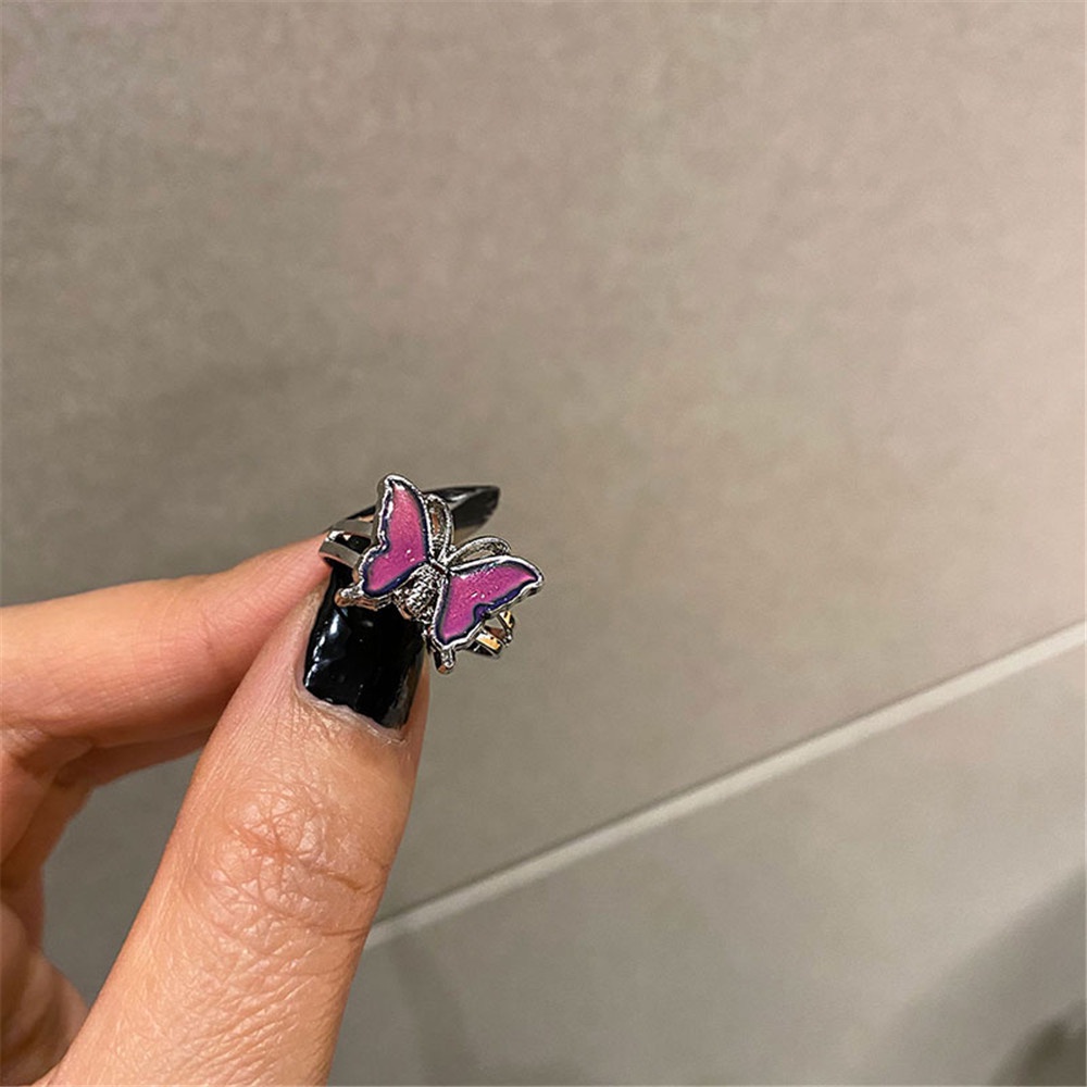 1 Nhẫn Hình Mặt Trăng, Bươm Bướm, Trái Tim, Có Thể Điều Chỉnh Nhiệt Độ