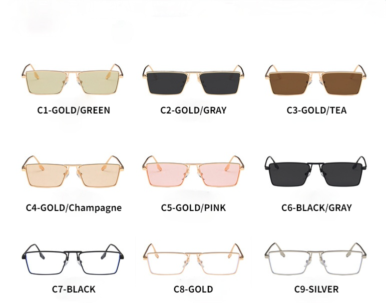 Kính Mát Gọng Vuông Nhỏ Thời Trang 2021