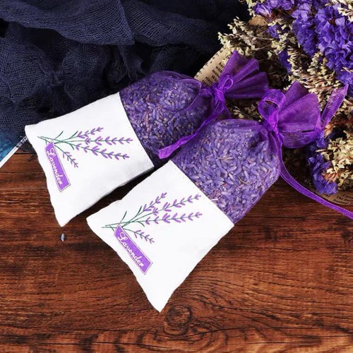 Túi Thơm Hoa Lavender, Túi Thơm Khử Mùi Treo Tủ Quần Áo Hoa Oải Hương