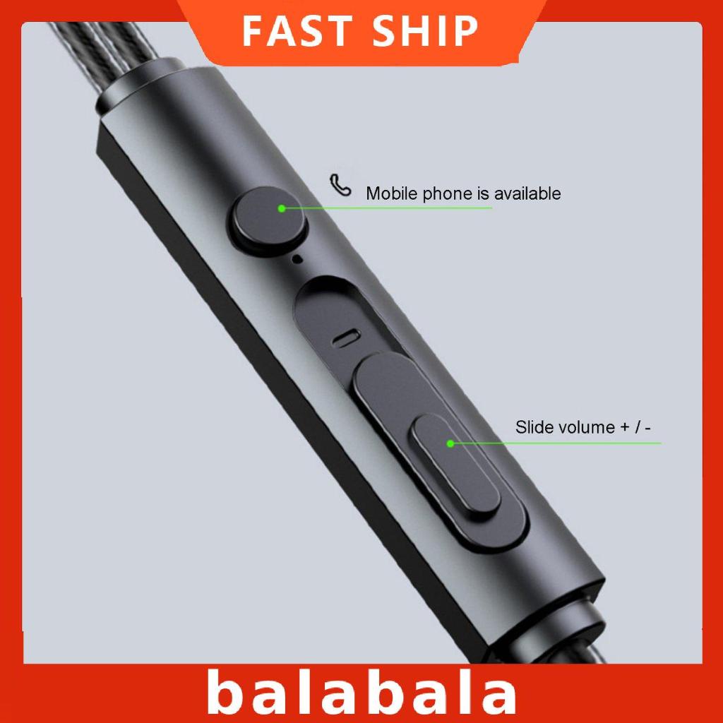 [BL]USB Earphones With Microphone Noise Cancelling Headset For Laptop PC Earplug