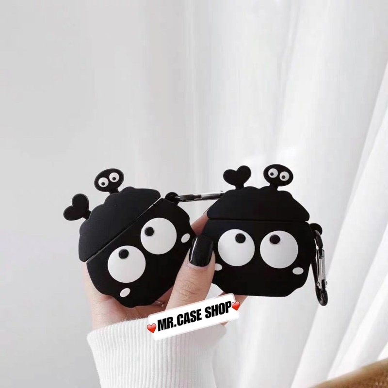 Case Airpods 1/2/3/Pro Vỏ Tai Nghe Hình Bóng Đen Tim - Mr.Case AirPods