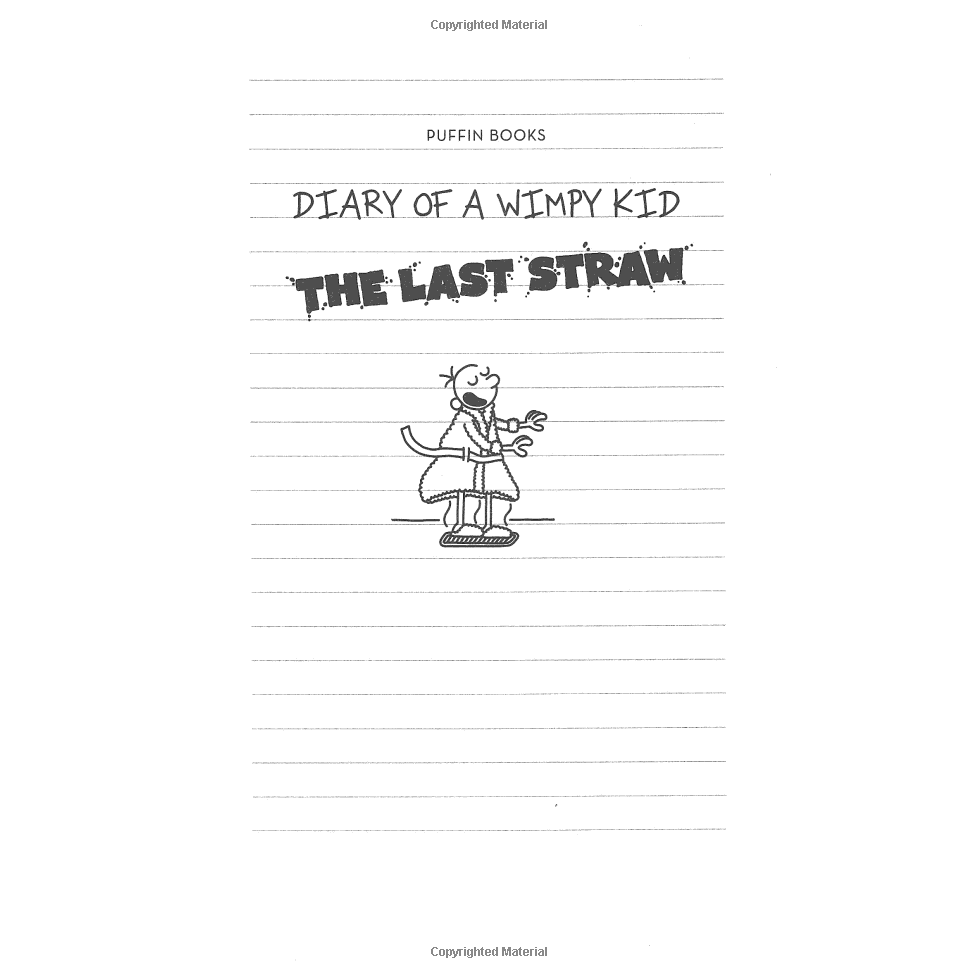 Sách - Diary Of A Wimpy Kid: The Last Straw - Book 3 (Penguin Books UK)