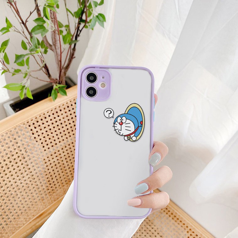 Ốp lưng iphone Doraemon Big Ball nhám viền nổi cong 6/6plus/6s/6splus/7/7plus/8/8plus/x/xs/11/12/13/14/pro/max/promax
