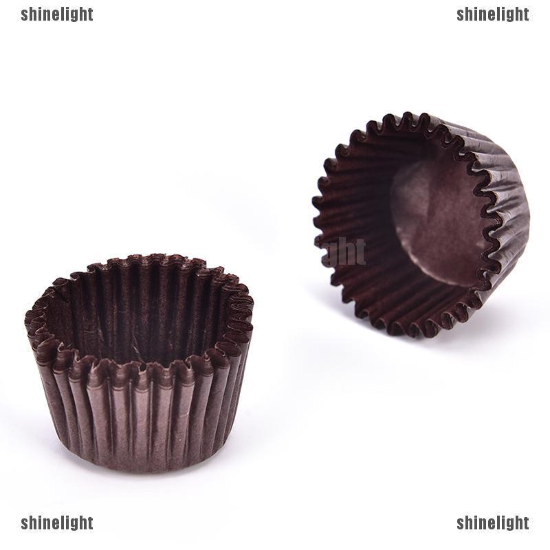 Bộ 500 Giấy Gói Bánh cupcake Nhiều Màu Xinh Xắn