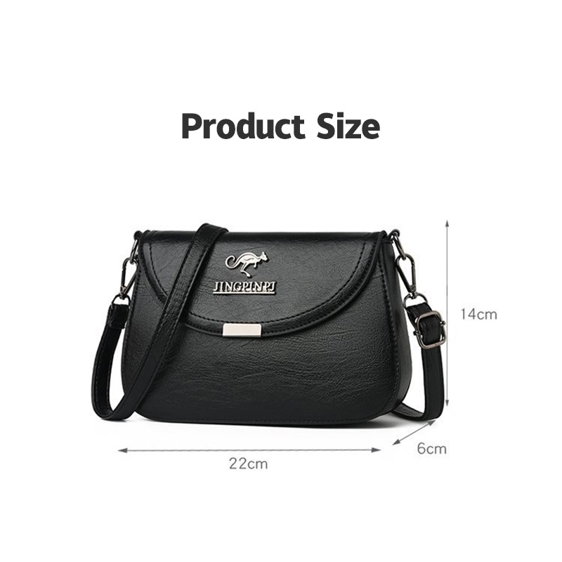 Túi Đeo Chéo Giả Da Dáng Vuông Màu Trơn Thời Trang Dành Cho Nữ SD4196