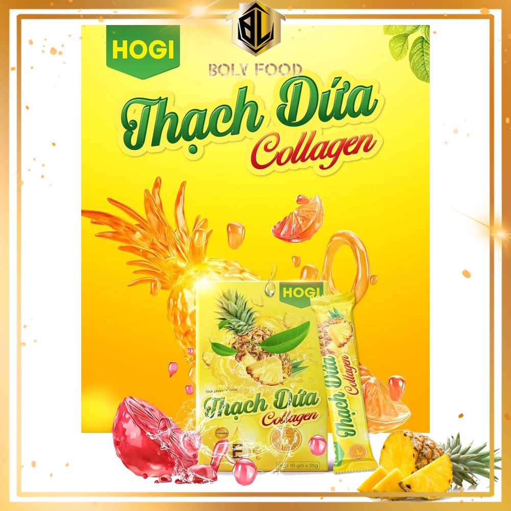 Thạch Dứa Collagen Hogi Tăng Cường Vóc Dáng Giảm Cân Hiệu Quả Bolyfood